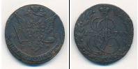 Монета 1762 – 1796 Екатерина II 5 копеек Медь 1778