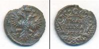 Монета 1730 – 1740 Анна Иоанновна 1 полушка Медь 1734