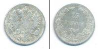 Монета 1881 – 1894 Александр III 25 пенни Серебро 1890