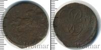 Монета 1741 – 1761 Елизавета Петровна 1 копейка Медь 1757