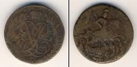 Монета 1741 – 1761 Елизавета Петровна 2 копейки Медь 1761