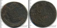 Монета 1762 – 1796 Екатерина II 5 копеек Медь 1778