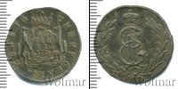 Монета 1762 – 1796 Екатерина II 1 копейка Медь 1776