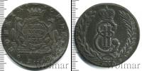Монета 1762 – 1796 Екатерина II 5 копеек Медь 1778