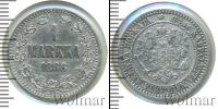 Монета 1855 – 1881 Александр II 1 марка Серебро 1866