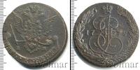 Монета 1762 – 1796 Екатерина II 5 копеек Медь 1778