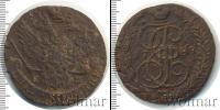 Монета 1762 – 1796 Екатерина II 5 копеек Медь 1789
