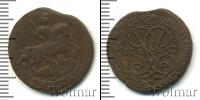Монета 1741 – 1761 Елизавета Петровна 1 деньга Медь 1758