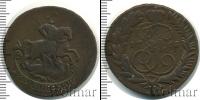 Монета 1762 – 1796 Екатерина II 2 копейки Медь 1765