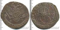 Монета 1762 – 1796 Екатерина II 5 копеек Медь 1781