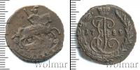 Монета 1762 – 1796 Екатерина II 1 копейка Медь 1789