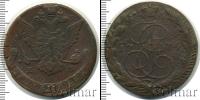 Монета 1762 – 1796 Екатерина II 5 копеек Медь 1774
