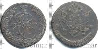 Монета 1762 – 1796 Екатерина II 5 копеек Медь 1778
