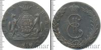 Монета 1762 – 1796 Екатерина II 10 копеек Медь 1769