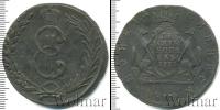 Монета 1762 – 1796 Екатерина II 10 копеек Медь 1775