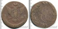 Монета 1762 – 1796 Екатерина II 5 копеек Медь 1769