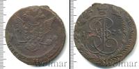 Монета 1762 – 1796 Екатерина II 5 копеек Медь 1774