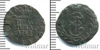 Монета 1762 – 1796 Екатерина II 1 полушка Медь 1768