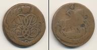 Монета 1741 – 1761 Елизавета Петровна 2 копейки Медь 1761
