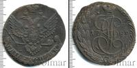 Монета 1762 – 1796 Екатерина II 5 копеек Медь 1789