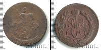 Монета 1762 – 1796 Екатерина II 2 копейки Медь 1766