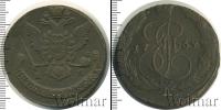 Монета 1762 – 1796 Екатерина II 5 копеек Медь 1769