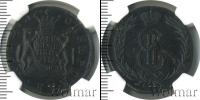Монета 1762 – 1796 Екатерина II 2 копейки Медь 1771