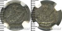 Монета 1741 – 1761 Елизавета Петровна 5 копеек Серебро 1757