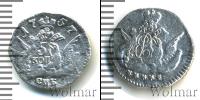 Монета 1741 – 1761 Елизавета Петровна 5 копеек Серебро 1757