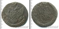 Монета 1762 – 1796 Екатерина II 5 копеек Медь 1789