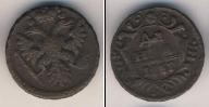Монета 1730 – 1740 Анна Иоанновна 1 деньга Медь 1737