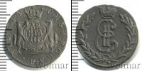 Монета 1762 – 1796 Екатерина II 1 деньга Медь 1779