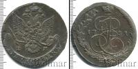 Монета 1762 – 1796 Екатерина II 5 копеек Медь 1781