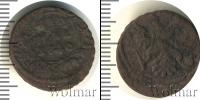Монета 1730 – 1740 Анна Иоанновна 1 полушка Медь 1740