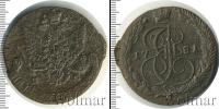 Монета 1762 – 1796 Екатерина II 5 копеек Медь 1781