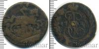 Монета 1762 – 1796 Екатерина II 1 копейка Медь 1789