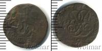 Монета 1741 – 1761 Елизавета Петровна 1 полушка Медь 1758