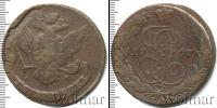 Монета 1762 – 1796 Екатерина II 5 копеек Медь 1767