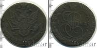 Монета 1762 – 1796 Екатерина II 5 копеек Медь 1781