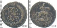 Монета 1762 – 1796 Екатерина II 2 копейки Медь 1763