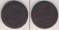 Монета 1741 – 1761 Елизавета Петровна 1 деньга Медь 1760