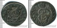 Монета 1762 – 1796 Екатерина II 1 деньга Медь 1774