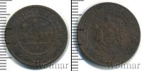 Монета 1894 – 1917 Николай II 1 копейка Медь 1901
