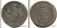 Монета 1762 – 1796 Екатерина II 10 копеек Медь 1776