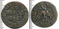 Монета 1689 – 1725 Петр I 1 копейка Медь 1712