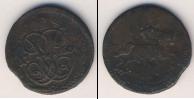 Монета 1741 – 1761 Елизавета Петровна 1 деньга Медь 1760