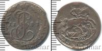 Монета 1762 – 1796 Екатерина II 1 деньга Медь 1787