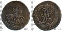 Монета 1762 – 1796 Екатерина II 2 копейки Медь 1766