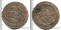 Монета 1762 – 1796 Екатерина II 2 копейки Медь 1766