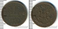 Монета 1894 – 1917 Николай II 1/2 копейки Медь 1909
